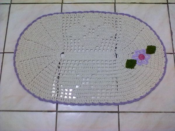 Tapete 2 flores, 90x60cm